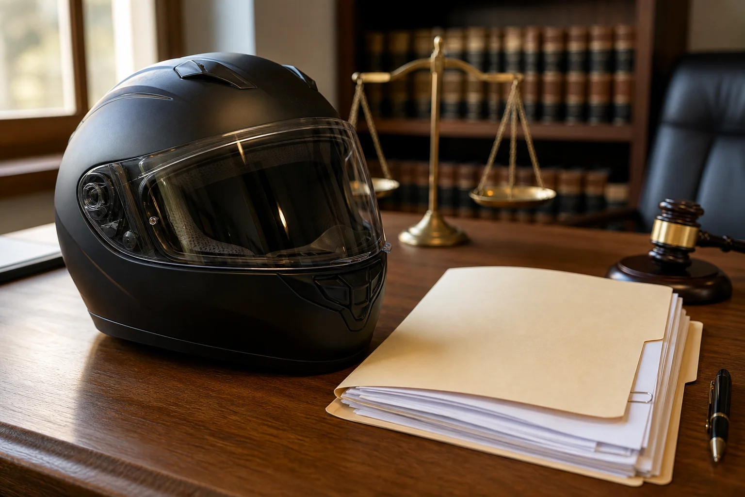 Valley Accident Law | Motorcycle Accident Claims in Scottsdale Scottsdale Arizona road intersection with motorcycle and evidence markers, representing a personal injury crash scene