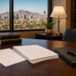 Insurance settlement paperwork on a Scottsdale attorney’s desk after an adjuster says your health plan already paid Insurance settlement paperwork on a Scottsdale attorney's desk after an adjuster says your health plan already paid