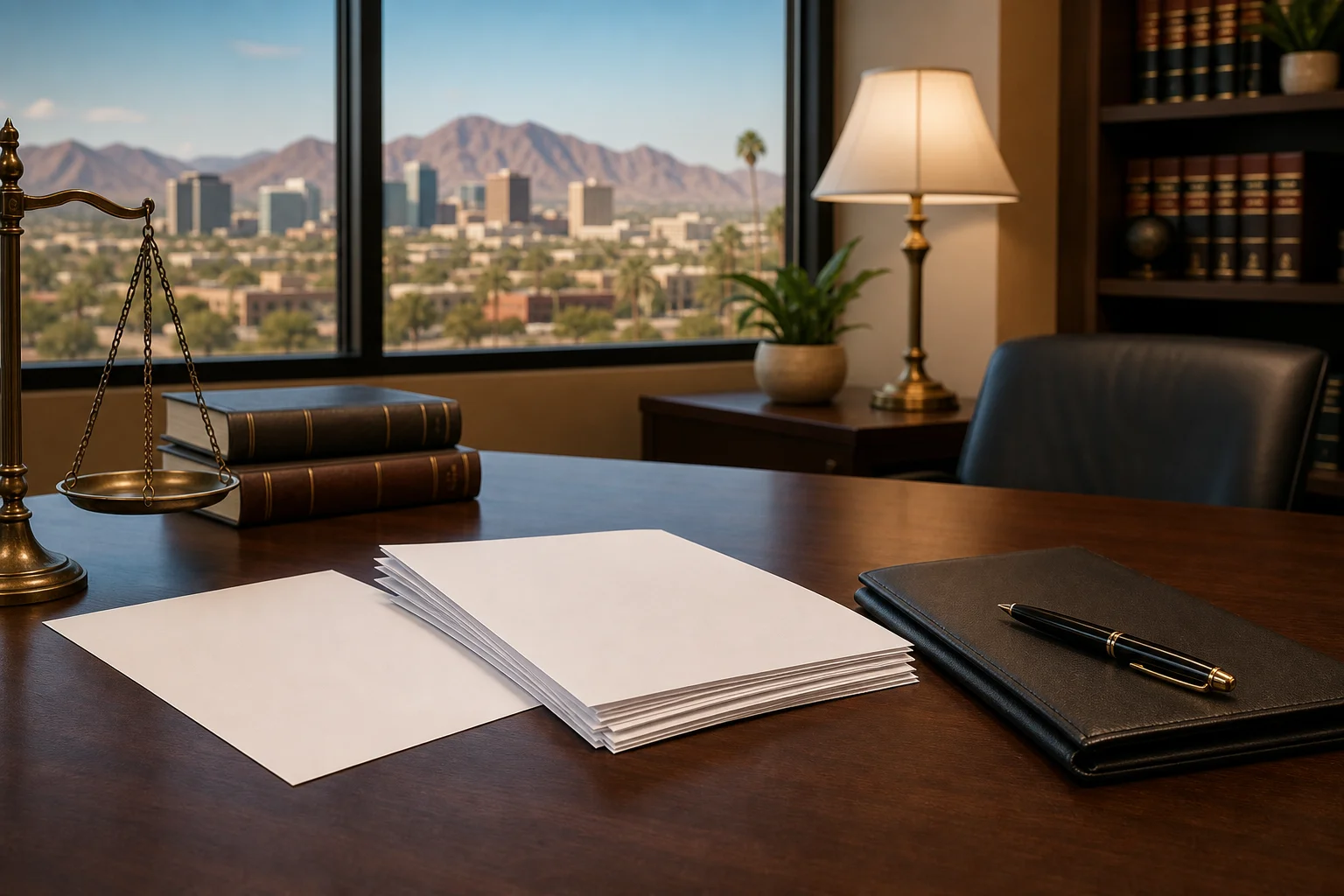 Valley Accident Law | The Adjuster Says Your Health Plan Already Paid: Arizona's Collateral Source Rule Insurance settlement paperwork on a Scottsdale attorney's desk after an adjuster says your health plan already paid