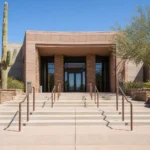 Arizona courthouse steps representing the choice between small claims court or an injury claim after a minor crash Arizona courthouse steps representing the choice between small claims court or an injury claim after a minor crash