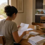 A Phoenix car accident survivor reviewing pay stubs and financial records to prove lost wages and reduced earning capacity after a crash A Phoenix car accident survivor reviewing pay stubs and financial records to prove lost wages and reduced earning capacity after a crash